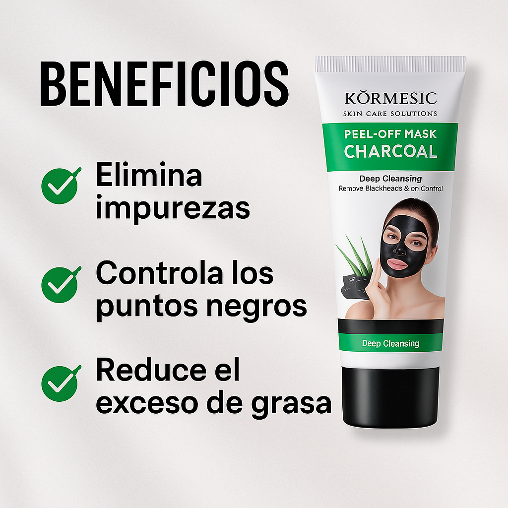 Mascarilla Negra Purificante Con Carbon